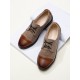 Men British Style Cap Toe Comfy Lace Up Formal Dress Shoes Men British Style Cap Toe Comfy Lace Up Formal Dress Shoes