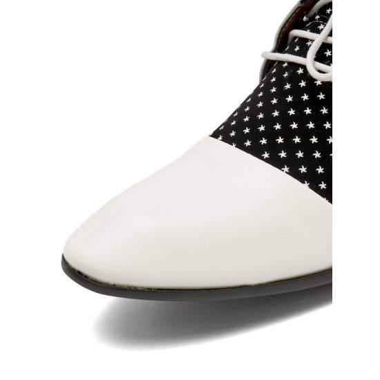 Men Vintage Color Blocking Pointed Toe Business Casual Dress Shoes Men Vintage Color Blocking Pointed Toe Business Casual Dress Shoes