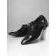 Men Vintage Color Blocking Pointed Toe Business Casual Dress Shoes Men Vintage Color Blocking Pointed Toe Business Casual Dress Shoes