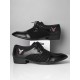 Men Vintage Color Blocking Pointed Toe Business Casual Dress Shoes Men Vintage Color Blocking Pointed Toe Business Casual Dress Shoes