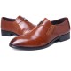 Men Leather Splicing Non-slip Soft Sole Slip On Business Formal Shoes Men Leather Splicing Non-slip Soft Sole Slip On Business Formal Shoes