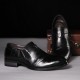 Men Leather Splicing Non-slip Soft Sole Slip On Business Formal Shoes Men Leather Splicing Non-slip Soft Sole Slip On Business Formal Shoes