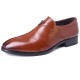 Men Leather Splicing Non-slip Soft Sole Slip On Business Formal Shoes Men Leather Splicing Non-slip Soft Sole Slip On Business Formal Shoes