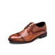 Men Vintage Brogue Derby Shoes Lace Up Business Dress Shoes Men Vintage Brogue Derby Shoes Lace Up Business Dress Shoes