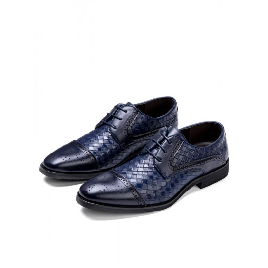 Men Vintage Brogue Derby Shoes Lace Up Business Dress Shoes Men Vintage Brogue Derby Shoes Lace Up Business Dress Shoes