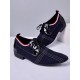 Men Stylish Pointed Toe Lace Up Business Canvas Dress Shoes Men Stylish Pointed Toe Lace Up Business Canvas Dress Shoes