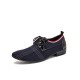 Men Stylish Pointed Toe Lace Up Business Canvas Dress Shoes Men Stylish Pointed Toe Lace Up Business Canvas Dress Shoes