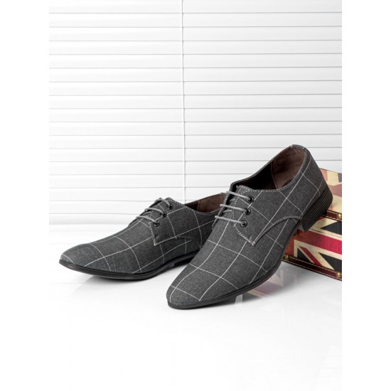 Men Pointed Toe Canvas Business Casual Dress Shoes Men Pointed Toe Canvas Business Casual Dress Shoes