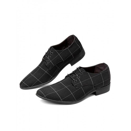 Men Pointed Toe Canvas Business Casual Dress Shoes Men Pointed Toe Canvas Business Casual Dress Shoes