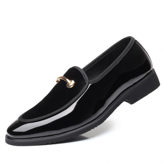 Large Size Men Leather Splicing Slip On Formal Dress Shoes Large Size Men Leather Splicing Slip On Formal Dress Shoes