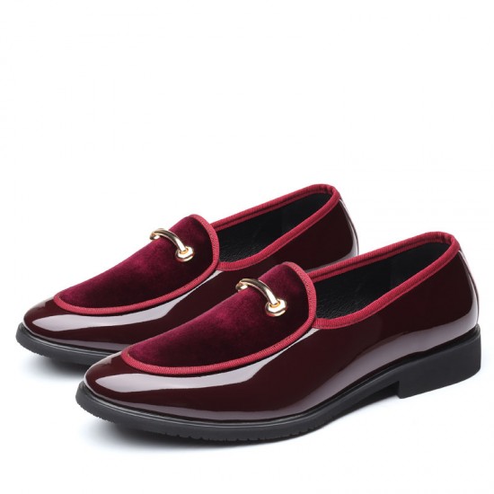Large Size Men Leather Splicing Slip On Formal Dress Shoes Large Size Men Leather Splicing Slip On Formal Dress Shoes