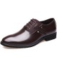 Men Stylish Leather Splicing Lace Up Business Formal Dress Shoes Men Stylish Leather Splicing Lace Up Business Formal Dress Shoes