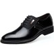 Men Stylish Leather Splicing Lace Up Business Formal Dress Shoes Men Stylish Leather Splicing Lace Up Business Formal Dress Shoes