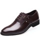 Men Stylish Leather Splicing Lace Up Business Formal Dress Shoes Men Stylish Leather Splicing Lace Up Business Formal Dress Shoes