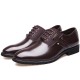 Men Stylish Leather Splicing Lace Up Business Formal Dress Shoes Men Stylish Leather Splicing Lace Up Business Formal Dress Shoes