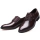 Men Stylish Leather Splicing Lace Up Business Formal Dress Shoes Men Stylish Leather Splicing Lace Up Business Formal Dress Shoes