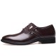 Men Stylish Leather Splicing Lace Up Business Formal Dress Shoes Men Stylish Leather Splicing Lace Up Business Formal Dress Shoes