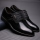 Men Stylish Leather Splicing Lace Up Business Formal Dress Shoes Men Stylish Leather Splicing Lace Up Business Formal Dress Shoes
