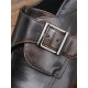Men Vintage British Belt Buckle Monk Shoes Business Formal Dress Shoes Men Vintage British Belt Buckle Monk Shoes Business Formal Dress Shoes