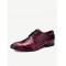 Large Size Men Patent Leather Lace Up Party Wedding Dress Shoes
