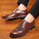 Large Size Men Brogue Carved Leather Splicing Formal Oxfords Large Size Men Brogue Carved Leather Splicing Formal Oxfords