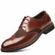 Large Size Men Brogue Carved Leather Splicing Formal Oxfords Large Size Men Brogue Carved Leather Splicing Formal Oxfords