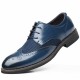 Large Size Men Brogue Carved Leather Splicing Formal Oxfords Large Size Men Brogue Carved Leather Splicing Formal Oxfords