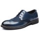 Large Size Men Brogue Carved Leather Splicing Formal Oxfords Large Size Men Brogue Carved Leather Splicing Formal Oxfords