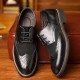 Large Size Men Brogue Carved Leather Splicing Formal Oxfords Large Size Men Brogue Carved Leather Splicing Formal Oxfords