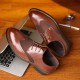 Large Size Men Brogue Carved Leather Splicing Formal Oxfords Large Size Men Brogue Carved Leather Splicing Formal Oxfords