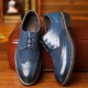 Large Size Men Brogue Carved Leather Splicing Formal Oxfords Large Size Men Brogue Carved Leather Splicing Formal Oxfords