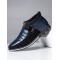 Men Classic Business Casual Slip On Leather Business Casual Ankle Boots