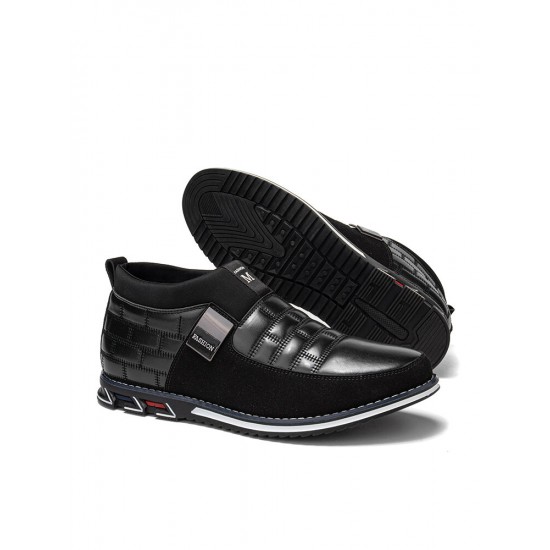 Men Classic Business Casual Slip On Leather Business Casual Ankle Boots Men Classic Business Casual Slip On Leather Business Casual Ankle Boots