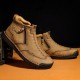 Men Double Side Zipper Hand Stitching Microfiber Leather Ankle Boots Men Double Side Zipper Hand Stitching Microfiber Leather Ankle Boots