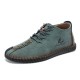 Men Rubber Cap Toe Hand Stitching Lace Up Microfiber Leather Ankle Boots Men Rubber Cap Toe Hand Stitching Lace Up Microfiber Leather Ankle Boots