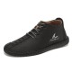 Men Rubber Cap Toe Hand Stitching Lace Up Microfiber Leather Ankle Boots Men Rubber Cap Toe Hand Stitching Lace Up Microfiber Leather Ankle Boots