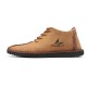 Men Rubber Cap Toe Hand Stitching Lace Up Microfiber Leather Ankle Boots Men Rubber Cap Toe Hand Stitching Lace Up Microfiber Leather Ankle Boots