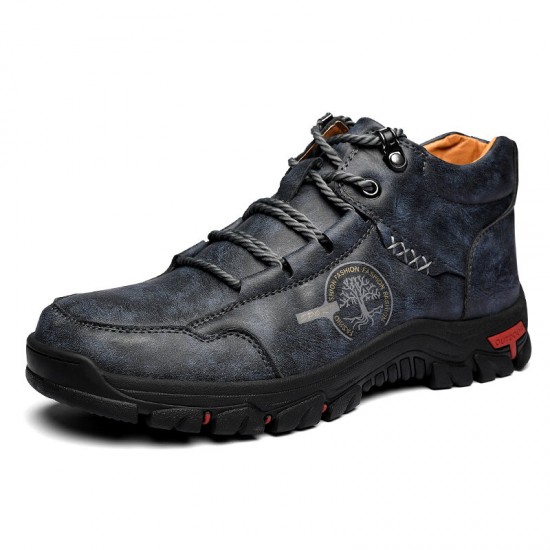 Men Durable Comfort Round Toe Lace Up Outdoor Casual Ankle Boots Men Durable Comfort Round Toe Lace Up Outdoor Casual Ankle Boots
