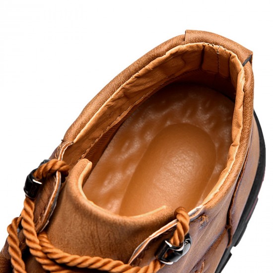 Men Durable Comfort Round Toe Lace Up Outdoor Casual Ankle Boots Men Durable Comfort Round Toe Lace Up Outdoor Casual Ankle Boots