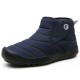 Men Outdoor Waterproof Warm Lining Hook Loop Casual Ankle Boots Men Outdoor Waterproof Warm Lining Hook Loop Casual Ankle Boots