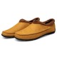 Men Large Size Plush Lining Microfiber Leather Non-slip Casual Slippers Men Large Size Plush Lining Microfiber Leather Non-slip Casual Slippers