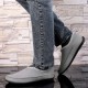 Men Large Size Plush Lining Microfiber Leather Non-slip Casual Slippers Men Large Size Plush Lining Microfiber Leather Non-slip Casual Slippers