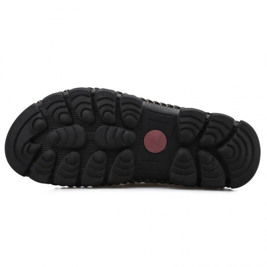 Men Hand Stitching Hook-loop Casual Not-slip Boot Shoes Men Hand Stitching Hook-loop Casual Not-slip Boot Shoes