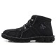 Men Hand Stitching Hook-loop Casual Not-slip Boot Shoes Men Hand Stitching Hook-loop Casual Not-slip Boot Shoes
