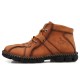 Men Hand Stitching Hook-loop Casual Not-slip Boot Shoes Men Hand Stitching Hook-loop Casual Not-slip Boot Shoes