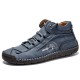 Menico Men Hand Stitching Leather Non Slip Comfy Ankle Boots Menico Men Hand Stitching Leather Non Slip Comfy Ankle Boots