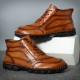 Men Cow Leather Non Slip Hand Stitching Casual Outdoor Boots Men Cow Leather Non Slip Hand Stitching Casual Outdoor Boots