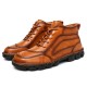 Men Cow Leather Non Slip Hand Stitching Casual Outdoor Boots Men Cow Leather Non Slip Hand Stitching Casual Outdoor Boots
