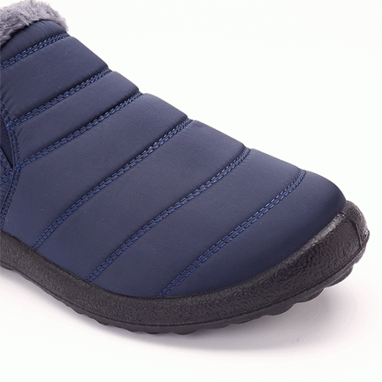 Men Waterproof Warm Fur Lining Letter Slip On Ankle Boots Men Waterproof Warm Fur Lining Letter Slip On Ankle Boots