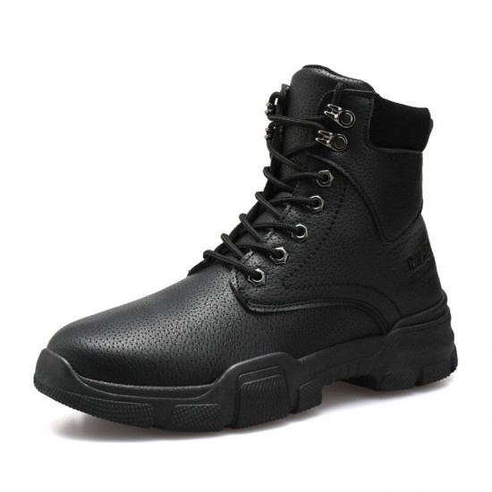 Men Stylish Microfiber Leather Lace Up Casual Ankle Boots Men Stylish Microfiber Leather Lace Up Casual Ankle Boots
